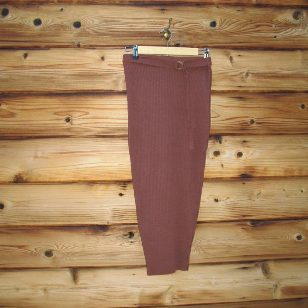 Naked Wardrobe Ribbed Body Con Midi Skirt - Picture 2 of 8